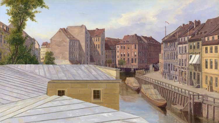 Eduard Gaertner Friedrichsgracht in Berlin oil painting image